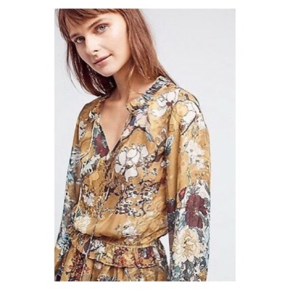 Hemant & Nandita Anthropologie Keystone Blouse - image 1